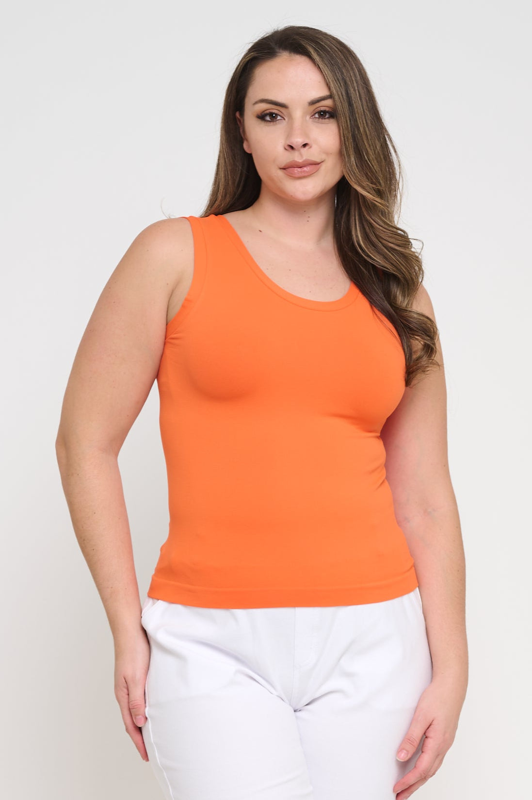 Women’s Reversible High-Low Neckline Seamless Tank
