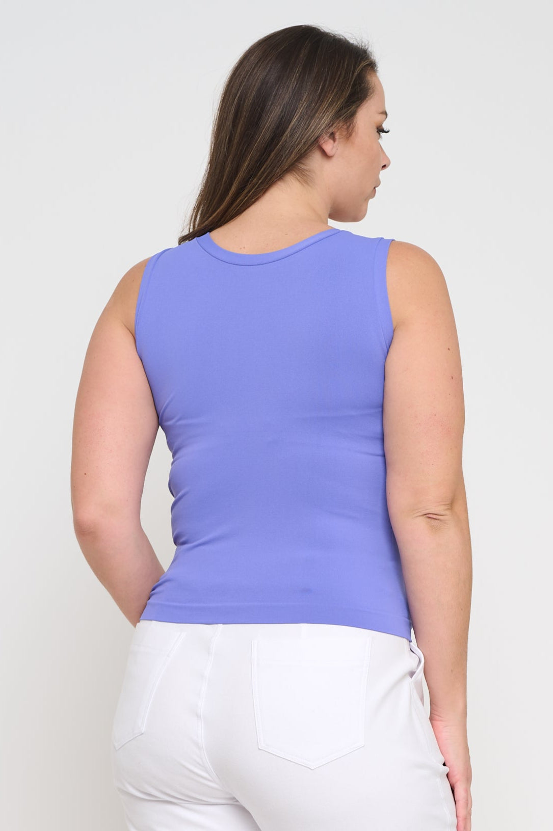 Women’s Reversible High-Low Neckline Seamless Tank