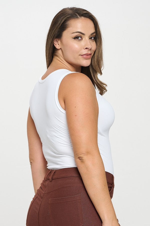 Women’s Reversible High-Low Neckline Seamless Tank