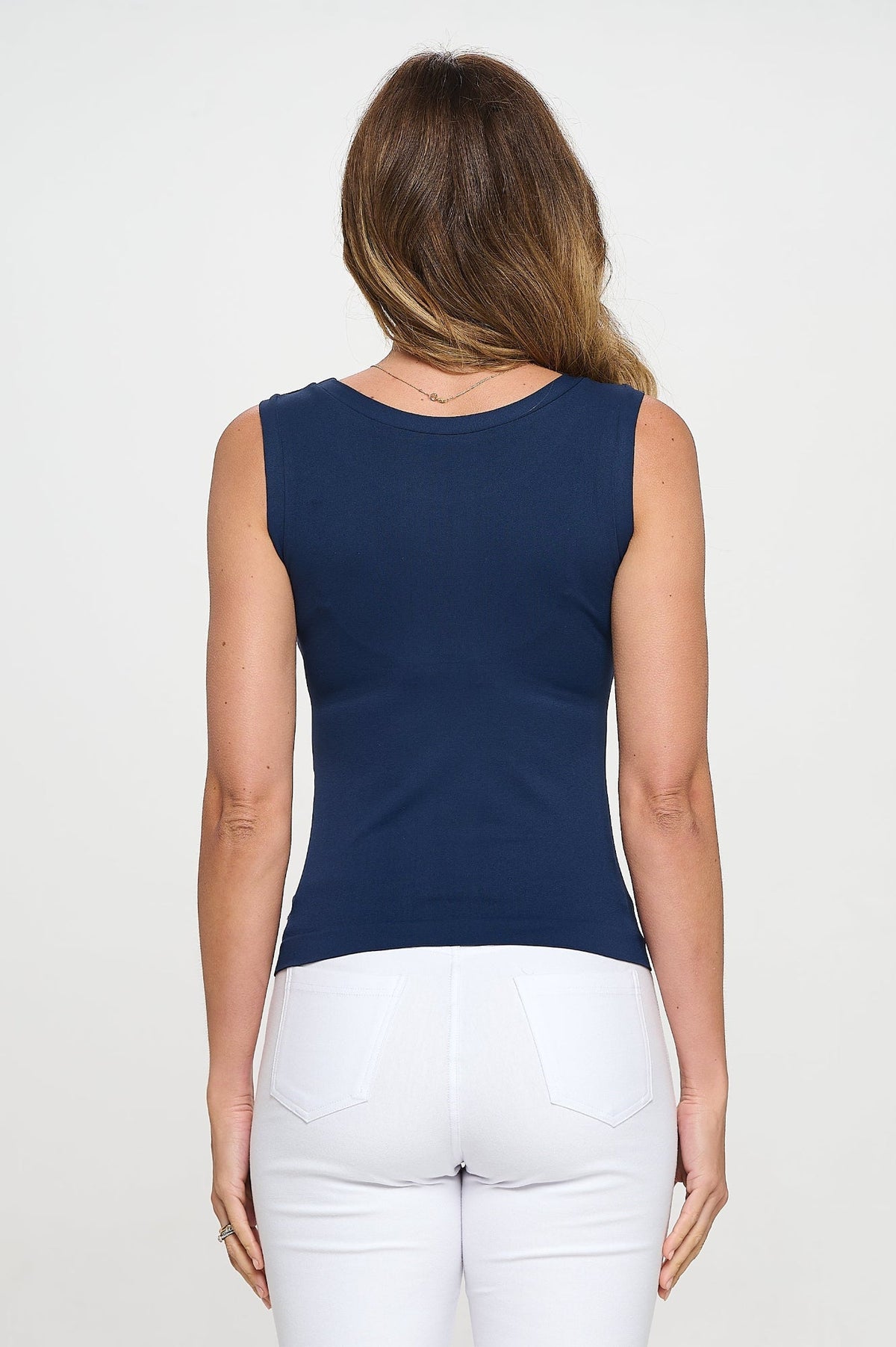 Women’s Reversible High-Low Neckline Seamless Tank
