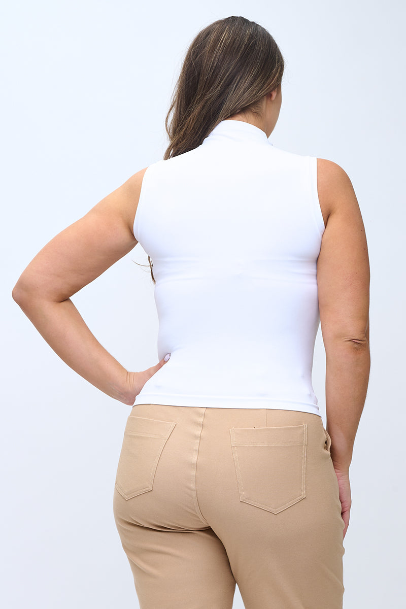 Women's Mock Neck Seamless Sleeveless Tank