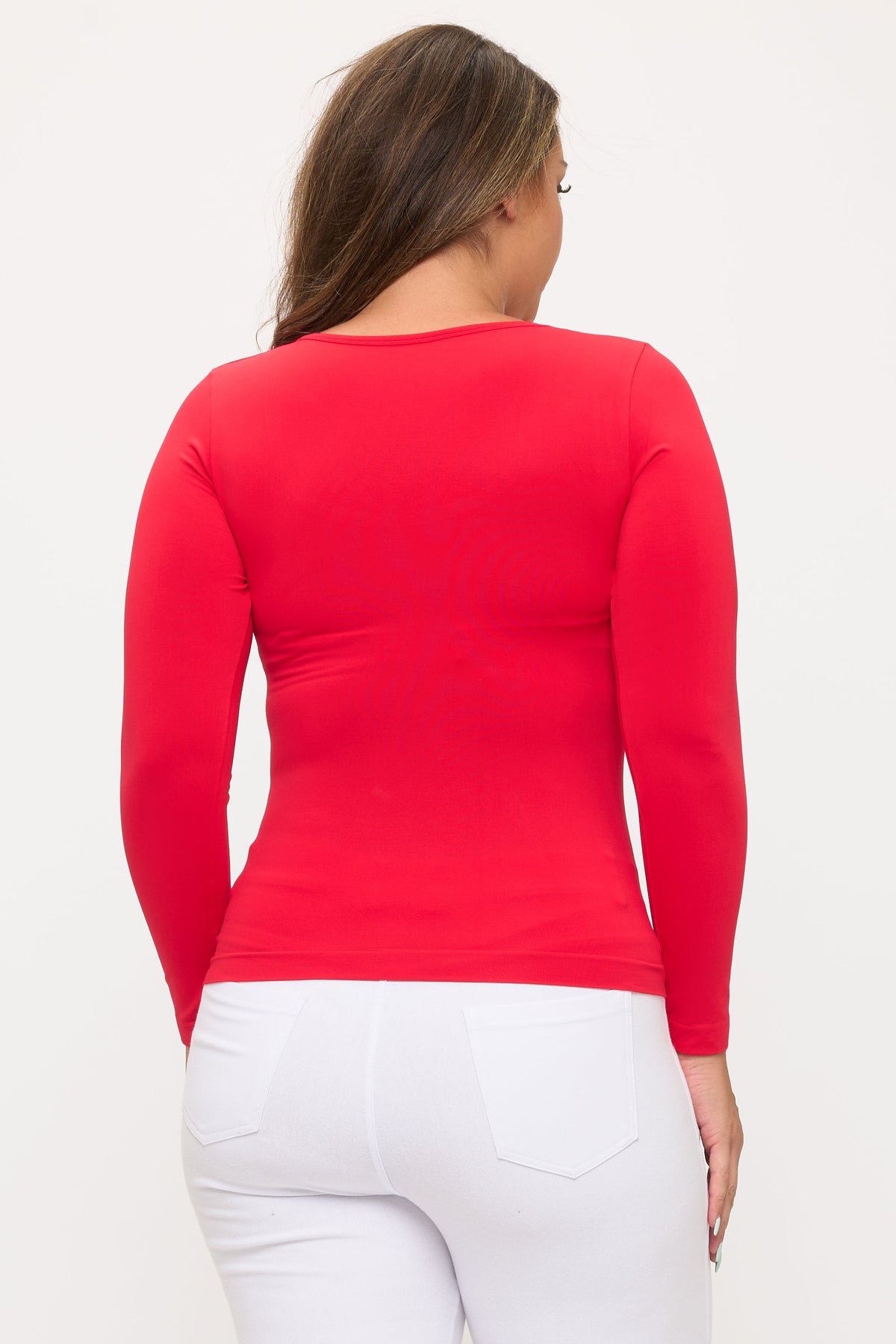 Sculpted Chic Seamless Long Sleeve Top