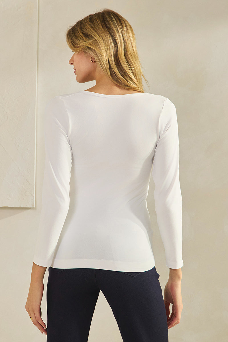 Sculpted Chic Seamless Long Sleeve Top