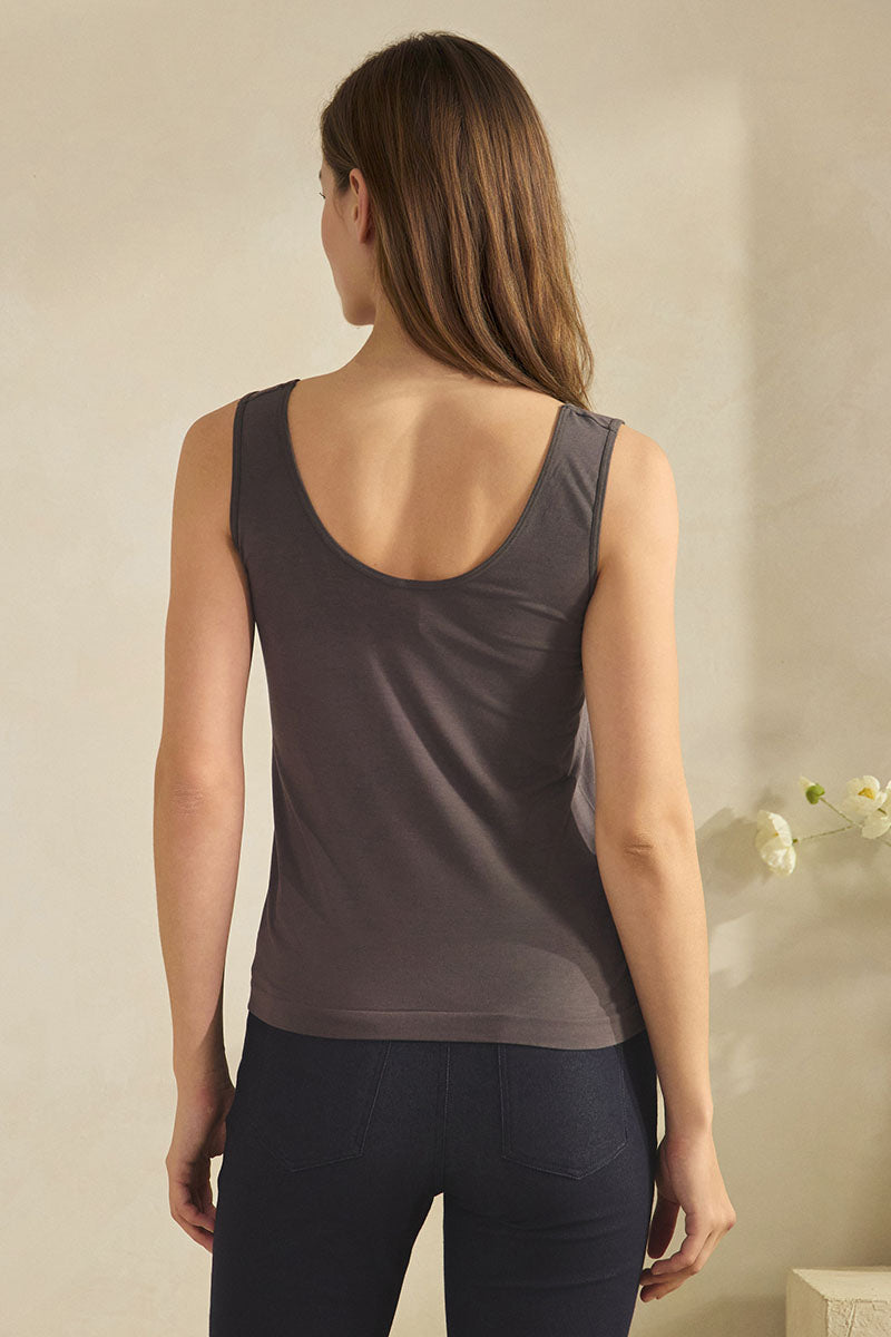 Reversible U-V Neckline Modal Tank Top