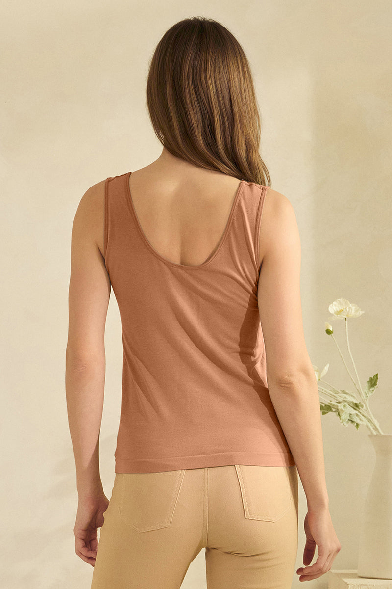 Reversible U-V Neckline Modal Tank Top