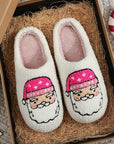 Plush Cozy Slippers-Santa