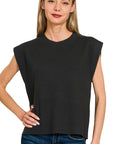 Crewneck Sleeveless Sweater (bk)