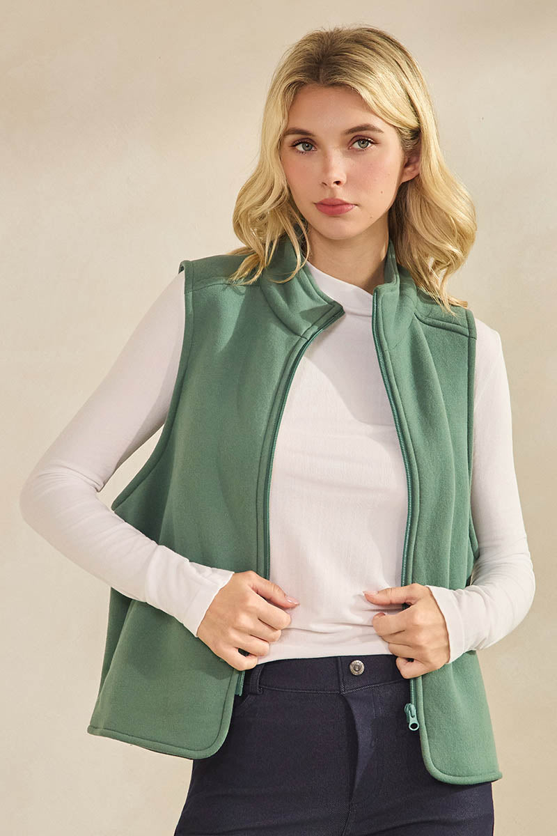 Women's Seamlessly Soft Ribbed Modal Mock Neck Long Sleeve Top