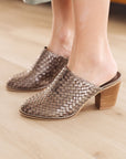 Walk With Me Woven Mules