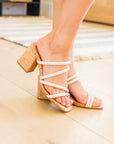 Walk the Walk Strappy Sandal in Ivory