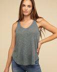 V Neck Sleeveless Cami Top