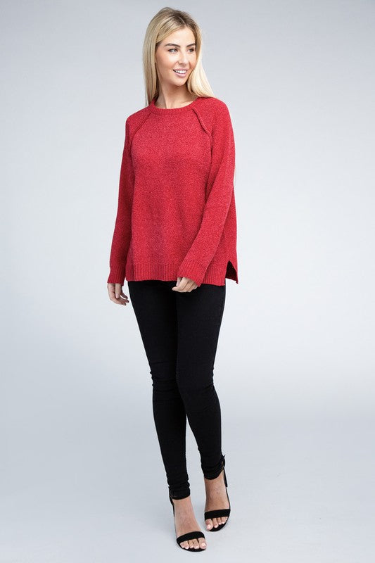 Raglan Chenille Sweater