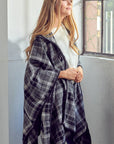 Plaid Poncho