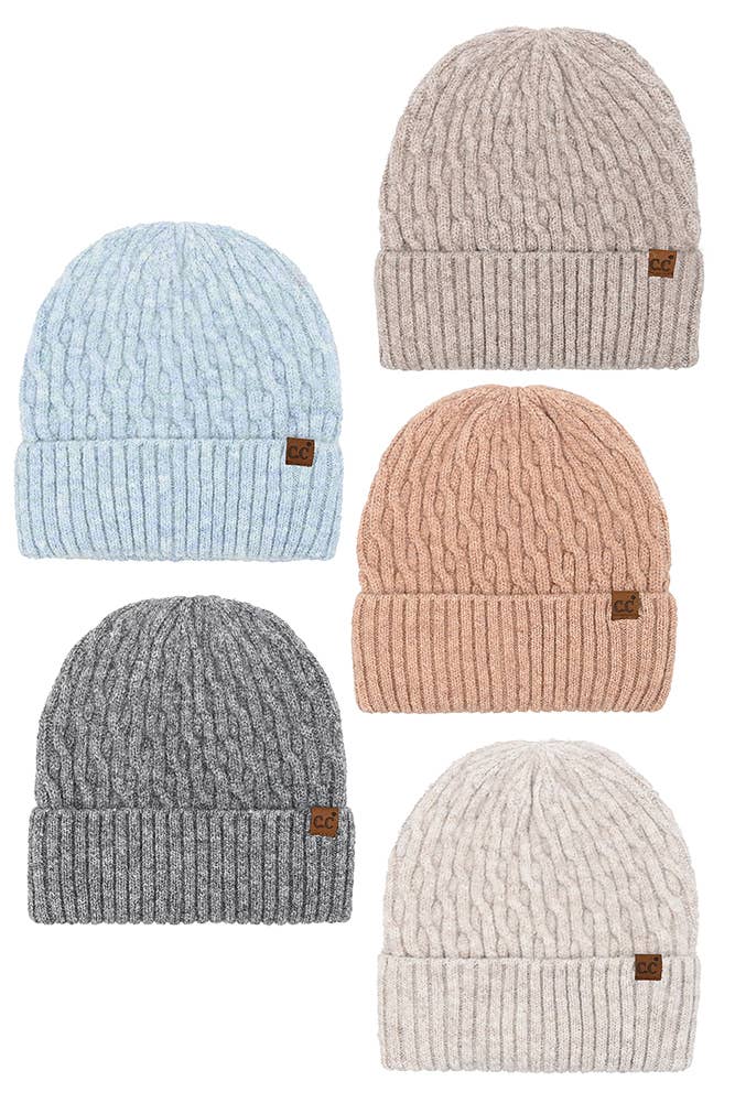 Chain Link Cable Cuff Beanie | Cozy Winter Hat 🤎❄️