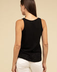 V Neck Sleeveless Cami Top