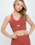 Two Piece Activewear Set with Cut-Out Detail