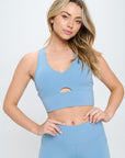 Two Piece Activewear Set with Cut-Out Detail