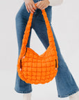 Lavender Quilted Hobo Tote Bag