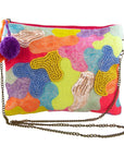 Rainbow Swirl Beaded Clutch