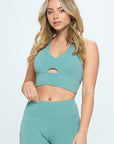 Two Piece Activewear Set with Cut-Out Detail