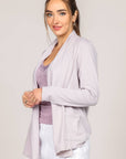 Jersey Knit Cardigan w/ Pockets