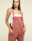 Washed Knot Strap Romper