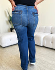 Judy Blue Full Size High Waist Straight Cargo Jeans