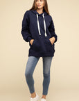 Oversized Hoodie Longline Sweatshirt