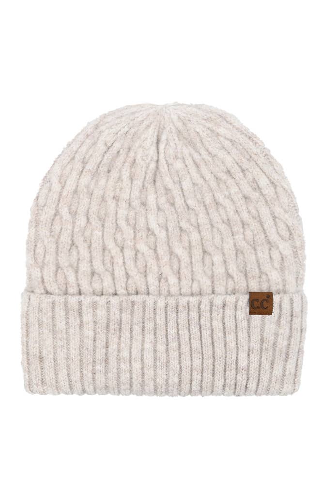 Chain Link Cable Cuff Beanie | Cozy Winter Hat 🤎❄️