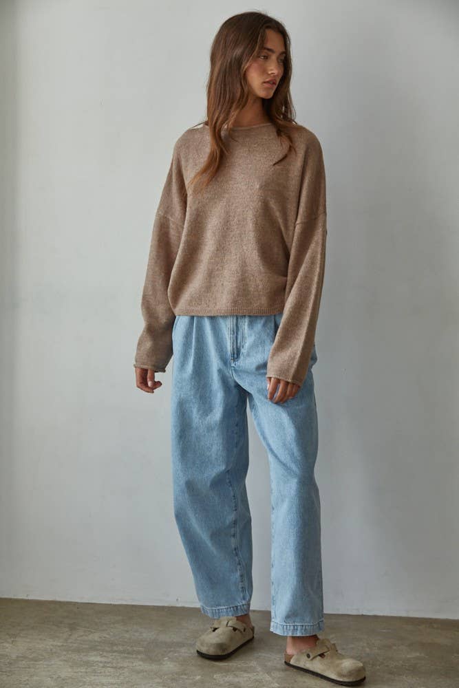 Mocha Brown Cozy Knit Sweater 🤎☕️