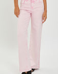 High Rise Tummy Control Wide Leg Jeans