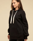 Oversized Hoodie Longline Sweatshirt