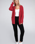 Melange Open Front Sweater Cardigan