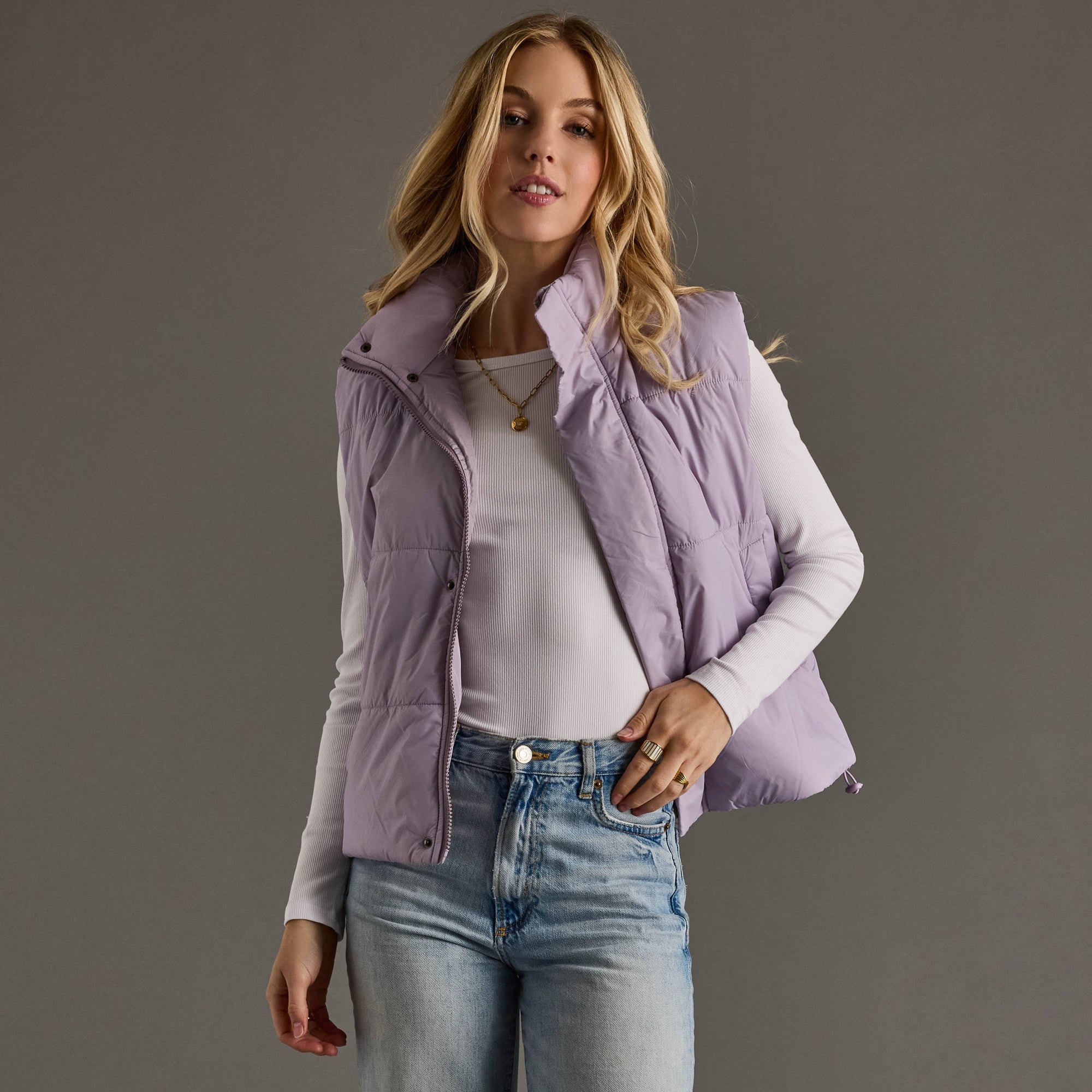 Light Lavender Puffer Vest 💜✨