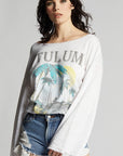 Take Me To Tulum Fleece Bell Sleeve Sweatshirt