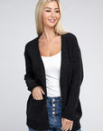 Melange Open Front Sweater Cardigan