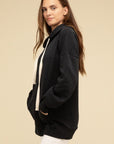 Oversized Hoodie Longline Sweatshirt