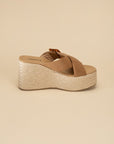 Espadrille Platform Slides