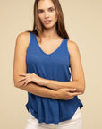 V Neck Sleeveless Cami Top