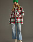 Red, Green & White Plaid Jacket