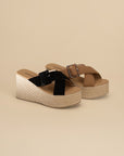 Espadrille Platform Slides