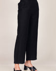 Straight Leg Linen Pants (B)