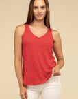 V Neck Sleeveless Cami Top