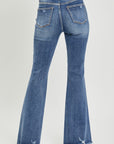 High Waist Distressed Fare Jeans