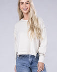 Brushed Melange Hacci Oversized Sweater