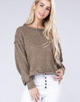 Brushed Melange Hacci Oversized Sweater