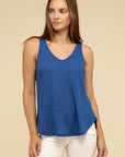 V Neck Sleeveless Cami Top