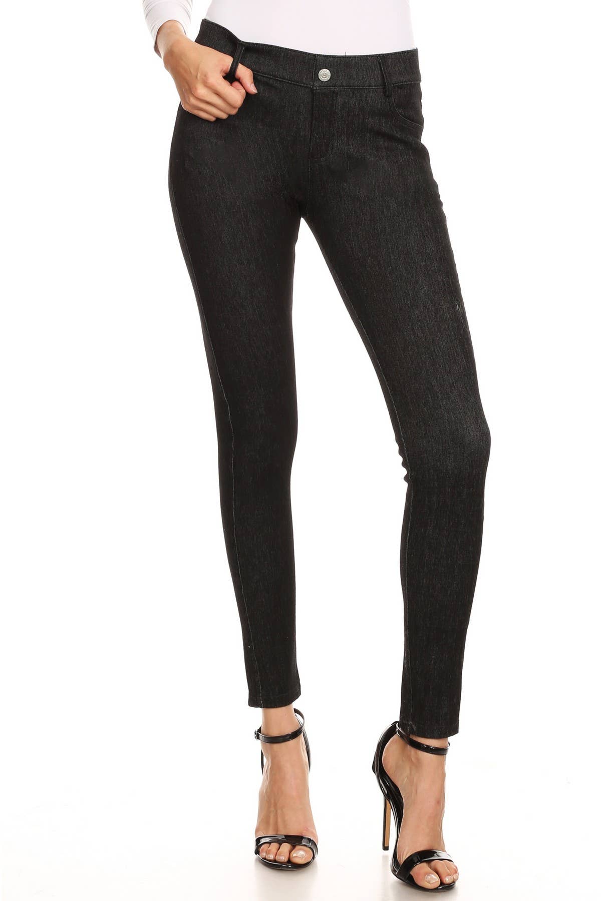 SIMPLY BE WOMENS STRETCHY SKINNY BLACK DENIM JEGGINGS JEANS Sizes 12-30 L R  S